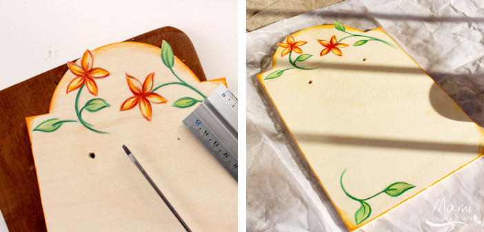 riciclo creativo fai da te tutorial lavagna in legno per la cucina