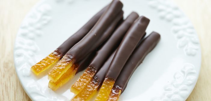 Natale vegano scorze d'arancia cioccolato