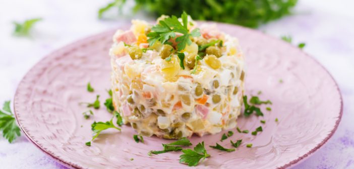 Natale vegano insalata russa vegan